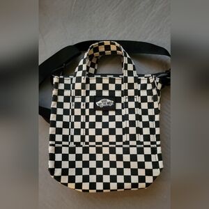 VANS Blank Canvas checkered mini tote